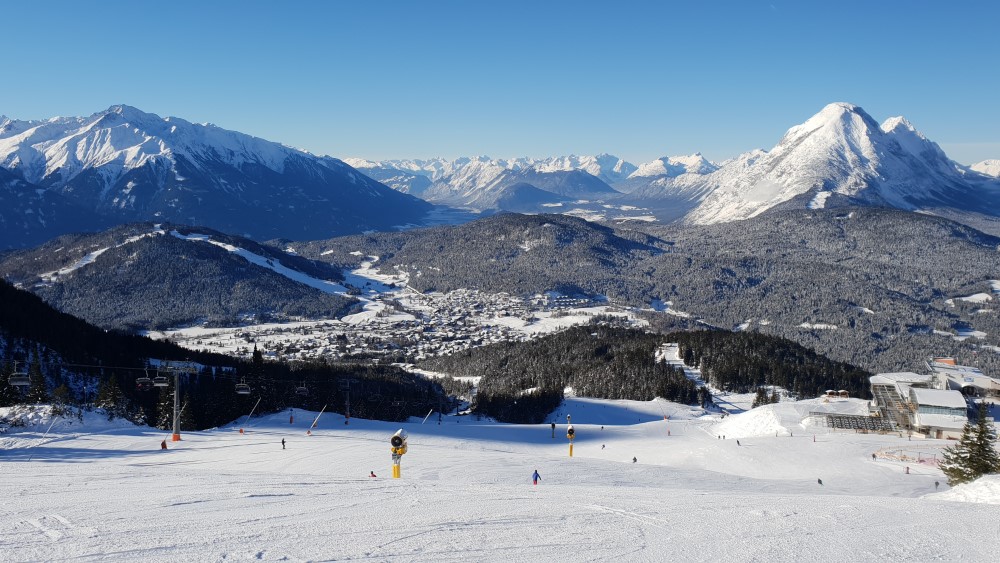 Pistes van Seefeld in Tirol.